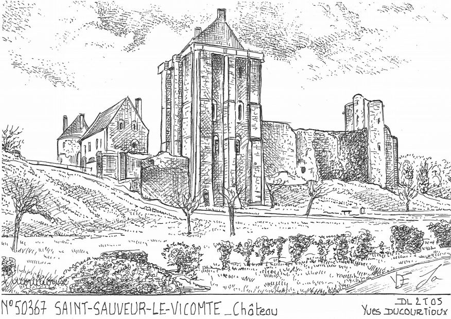 N 50367 - ST SAUVEUR LE VICOMTE - château
